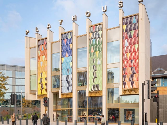 Leeds Playhouse, by Page\Park Architects. The Leeds Playhouse has been transformed by a radical reconfiguration and extension of the existing building to create a new face for the organisation and improve accessibility for all. Photo: Jim Stephenson