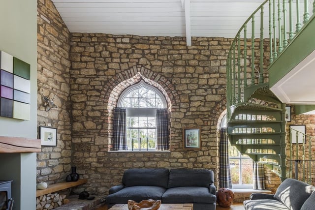 The Old School, North Yorkshire, by ArkleBoyce Architects. The listed building remains unchanged and a lightweight glass link connects the existing and proposed buildings together. Photo: Nicholas Worley
