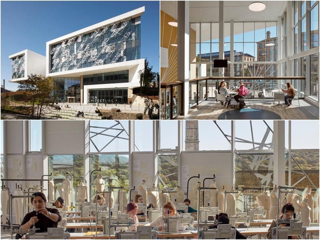 University of Huddersfield, Barbara Hepworth Building, by AHR. Through visual and physical connection, the environment encourages students to work together, stimulating communication and ingenuity. Photo: Daniel Hopkinson
