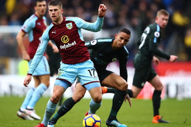 February 3rd, 2018: Icelandic winger Johann Berg Gudmundsson beat Ederson in the 82nd minute to snatch a point for the Clarets at Turf Moor. Danilo had opened the scoring for the visitors midway through the first half.