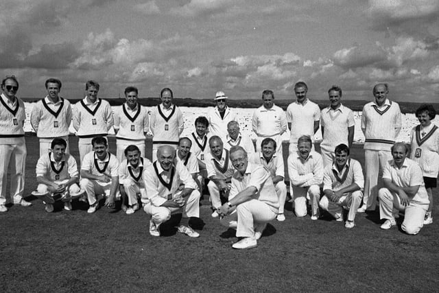 Rastrick Lane Head Cricket Club v Halifax Nomads in August 1992.