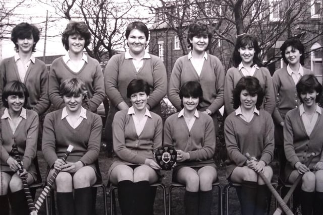 Elmslie Girls School under 16's hockey team in March 1982