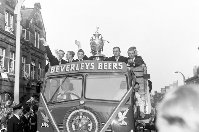 Another fantastic photo from Wakefield Trinity's homecoming parade in May 1960.