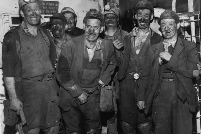 May 1968 and these miners, pictured as they leave the pit cage after their shift at Manor Colliery, had something to smile about. They helped to get the pit out of the 'red' after the National Coal Board had planned to close the colliery because it was losing money.