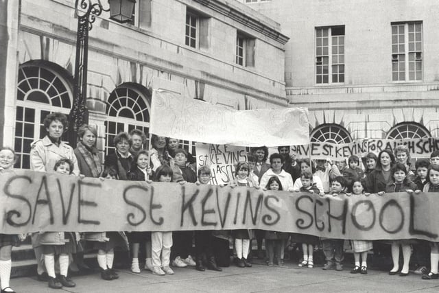 April 1987 and objectors to the proposed closure of St Kevin's School on Barwick Road in Manston won the support of Leeds City Council's Education Committee.