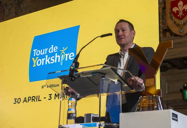 James Mason is the new chief executive of Welcome to Yorkshire at the Tour de Yorkshire race route reveal at Leeds Civic Hall. Picture Tony Johnson