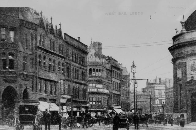 A view of Boar Lane in the early 20th century.