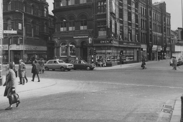 March 1976 and this is the NatWest bank and Trevelyan Chambers.