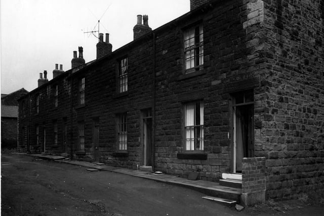 Stone terraced housing on Henry Place in Morley.