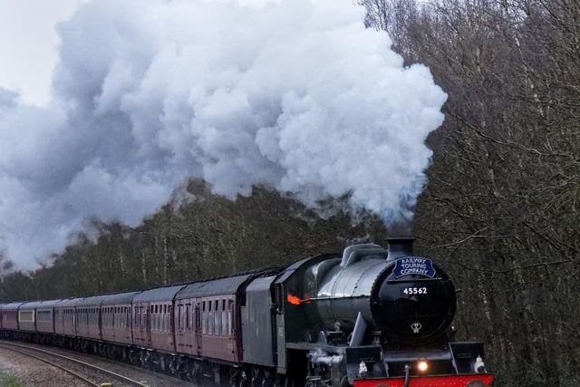 Steaming ahead to Mytholmroyd station by Michael Harling.
