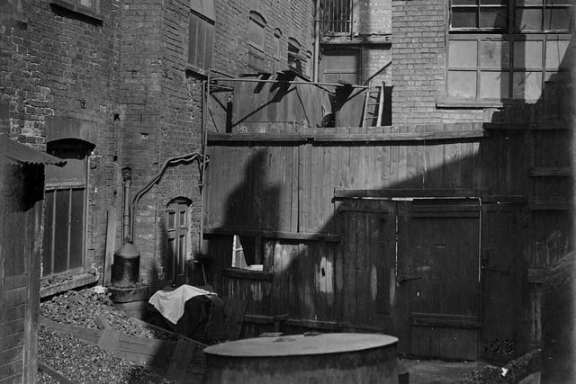 The rear yard of the public baths at number 34 Hope Street. The turkish baths -there were many throughout the country in the Victorian era - are thought to have opened in 1888 and closed in 1908.