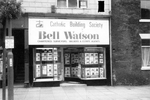 Bell Watson, estate agents, charted surveyors and Catholic Building Society on The Headrow.