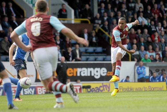 September 14th, 2013: Substitute Junior Stanislas scored an exquisite opener for the Clarets at Turf Moor only for Jordan Rhodes to snatch a fortuitous equaliser late on. Lee Williamson was then dismissed for bringing down Danny Ings as the last man.