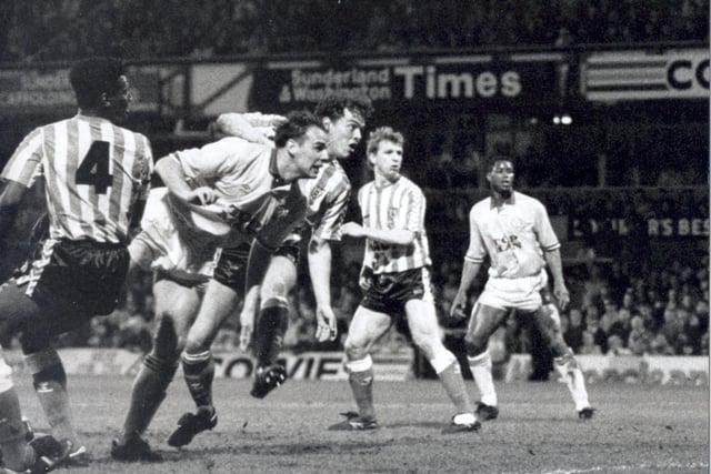 Mel Sterland's header flies into the net for the winner. Were you one of the famous 500 at Sunderland?