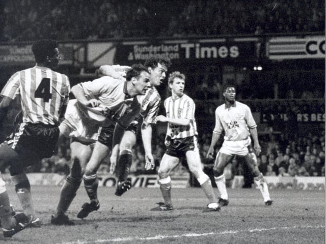 Mel Sterland's header flies into the net for the winner. Were you one of the famous 500 at Sunderland?