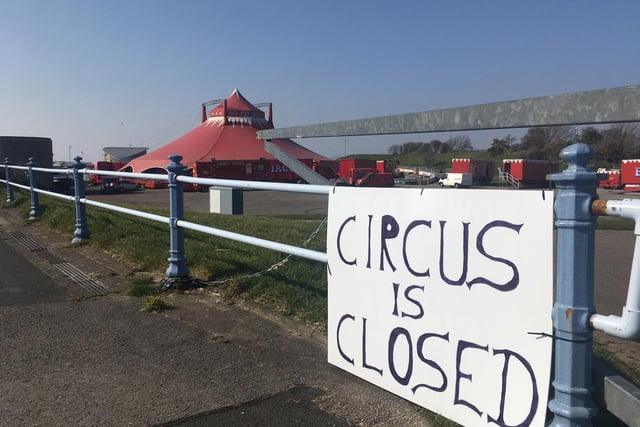 The Big Kids Circus was unable to open when it arrived in Morecambe last week.