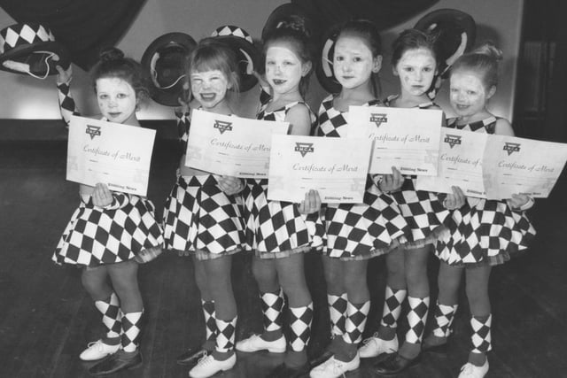 Pictured are the runners up in the dance group section of a YMCA competition held in May 1994. The group, who performed to 'Living On My Own', are, from left, Lucy Knockles, Blyss Gallinski, Stephanie Rowley, Zara Roberts, Alexa Massey and Samantha Hall.