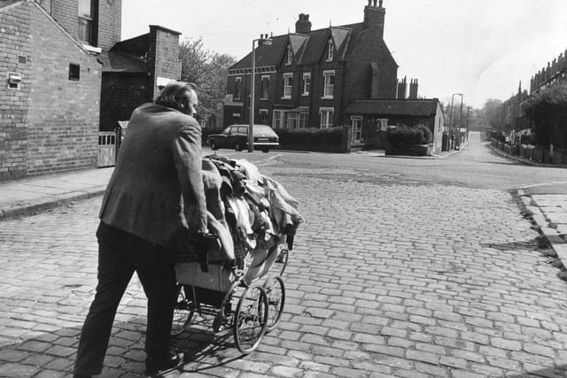A rag and bone man at work in Chapeltown.