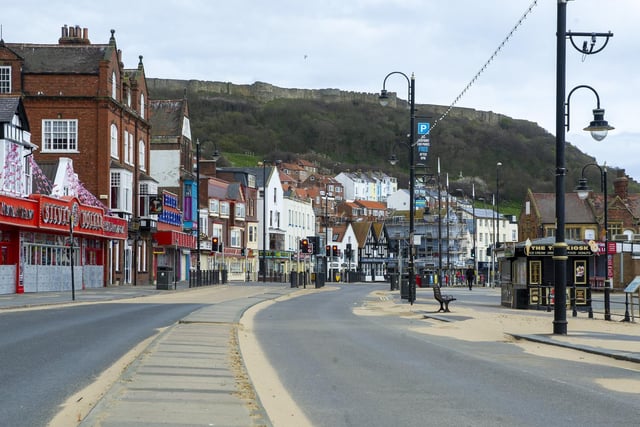 The streets are eerily quiet in Scarborough.