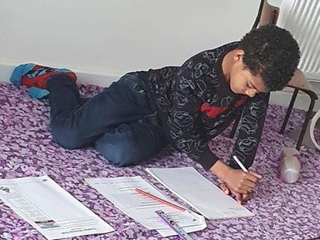 We asked you to send in your home schooling photographs - learning looks like fun!