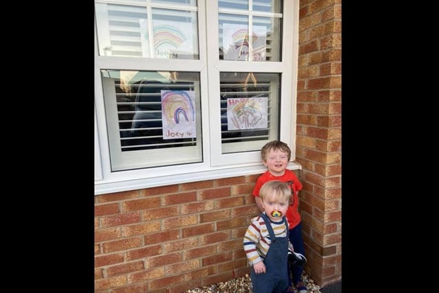 Joey age 4 and Harry age 23 months, sent by Shauna Holdsworth