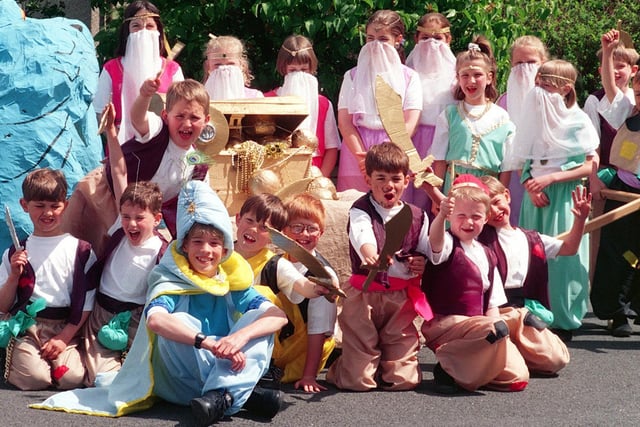 These youngsters were dressed up as Ali Baba and the 40 Thieves for their part in Catterall gala