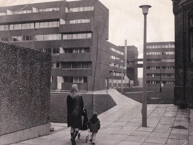 Many residents moved from overcrowded terraced houses with shared outside toilets, to brand new flats with mod cons.