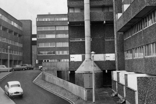 The flats, shown here when they first opened in 1968, initially proved very popular with residents.