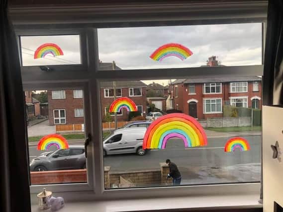 Window rainbows in Preston