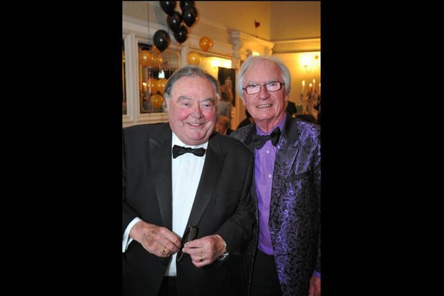 Little and Large attend a ball at the North Euston hotel in Fleetwood in 2016