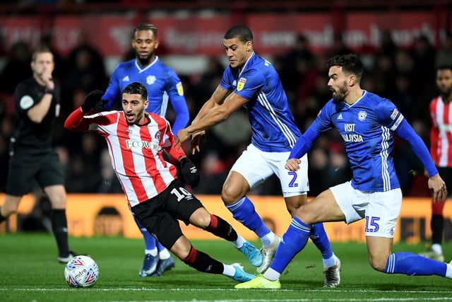 The Algerian international midfielder is a third Brentford player inside the top 20 and another component of the club's 'BMW' strike-force alongside Ollie Watkins and Bryan Mbeumo. Photo by Alex Davidson/Getty Images.