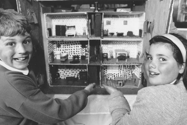 Luke Gibson and Jo-Anne Wilcockson of Hunmanby Primary School welcomed eveyrone to their homemade dolls house in 1997. Were you one of the pupils who took part in this project?