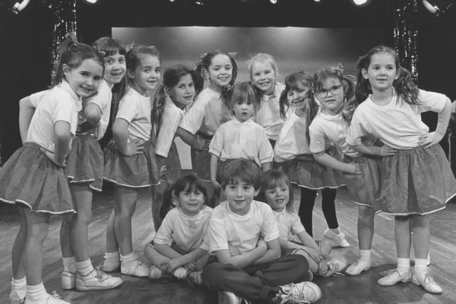 Pictured are members of the YMCA Jazz Dance Jelly Tots who were all set to perform My Boy Lollipop at the Comic Relief show back in March 1993.