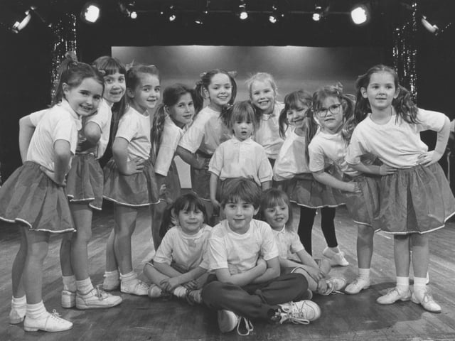 Pictured are members of the YMCA Jazz Dance Jelly Tots who were all set to perform My Boy Lollipop at the Comic Relief show back in March 1993.