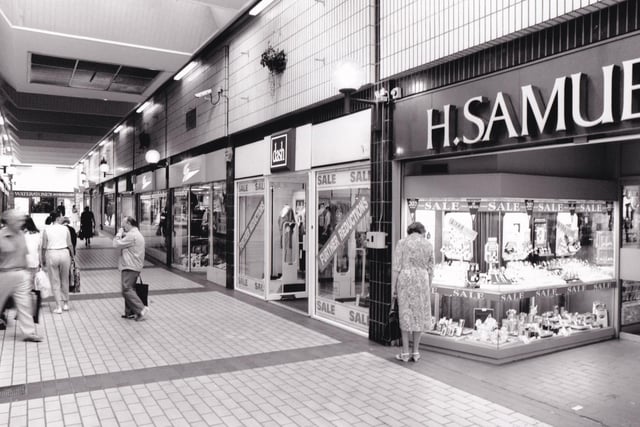 Jewellers H. Samuel and clothing retailer dash also had shops in the Arcade.