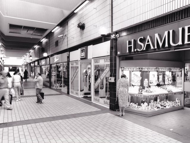 Jewellers H. Samuel and clothing retailer dash also had shops in the Arcade.