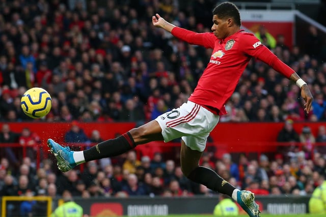 The Manchester United man would get the nod ahead of Raheem Sterling and Dwight McNeil if selection was based on Wyscout.com ratings. Rashford has 14 goals and four assists to his name this season, but injury curtailed his fine form.
