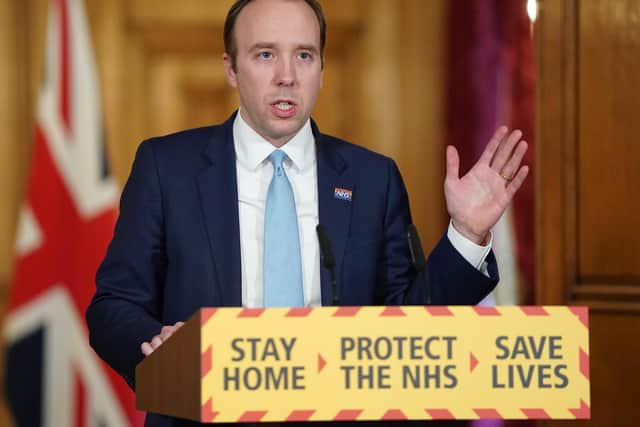 Health Secretary Matt Hancock. Photo: PA