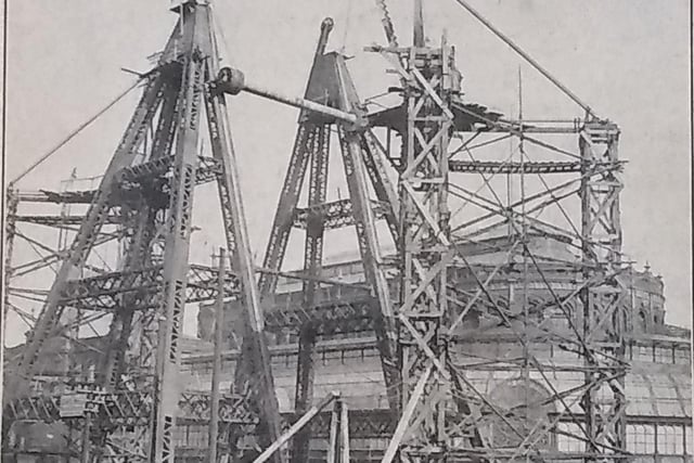 The big wheel goes up in Blackpool 1895