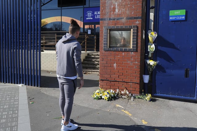Kalvin Phillips pays his respects. Picture by Simon Hulme.