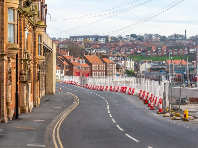 Nobody about on Church Street, Whitby