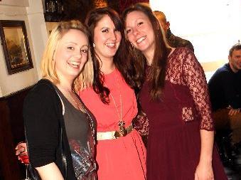 Cheryl, Abigail and Ali in the Tap n Spile.