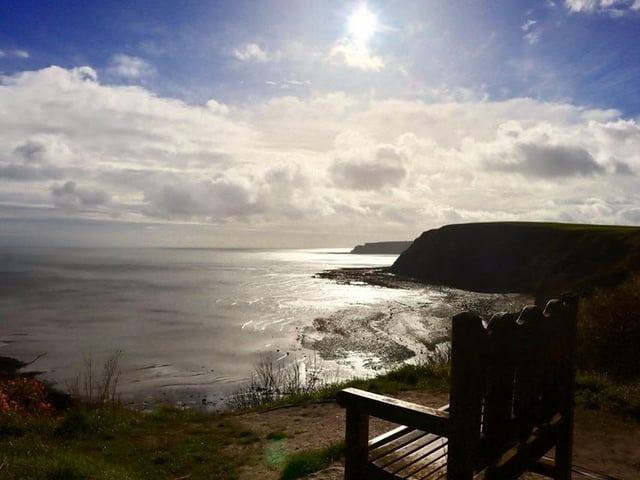 A stunning view from the cliffs