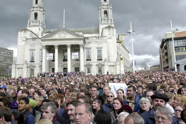 He was also in Leeds to officially open Millennium Square. Were you among the 5,000 strong crowd that day?