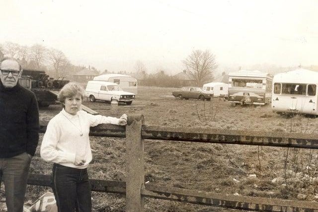 Residents in a Meanwood street woke up, drew their curtains and were startled to find themselves looking out on new neighbours - seven traveller caravans.