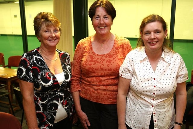Big night out at Halifax Bowling Club back in 2008. Yvonne Gowler, Carol Barker and Carlyn Mortimer