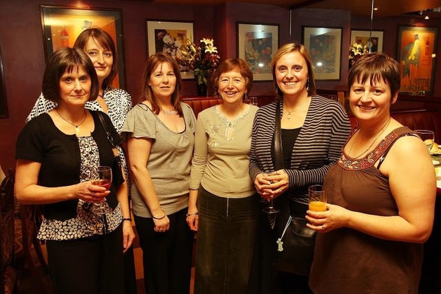 Karen Barker, Caroline Coyle, Clare Midgley, Sara Wilde, Cathy Hiley and Vicky Hodge at La Cachette back in 2008.