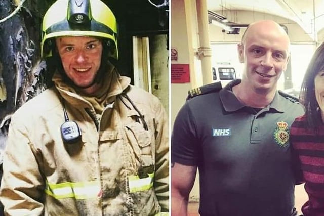 Mum Sam said: "This is my son Jamie he works for the fire service and ambulance service and is doing his paramedic training course. He lives in Ilkley, such a hero."