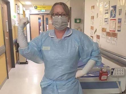 Denise Clarke said: "This is my daughter. She works at Pinderfields hospital in Wakefield. She rings me every day telling me how hard it is but I am so proud of her."