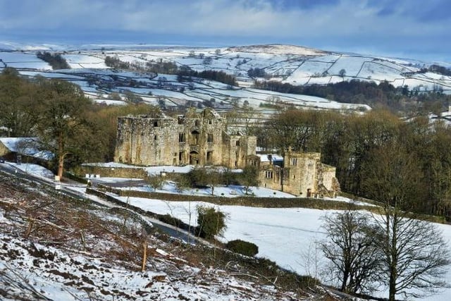 Barden Tower, a ruined hunting lodge on the Bolton Abbey estate in Wharfedale